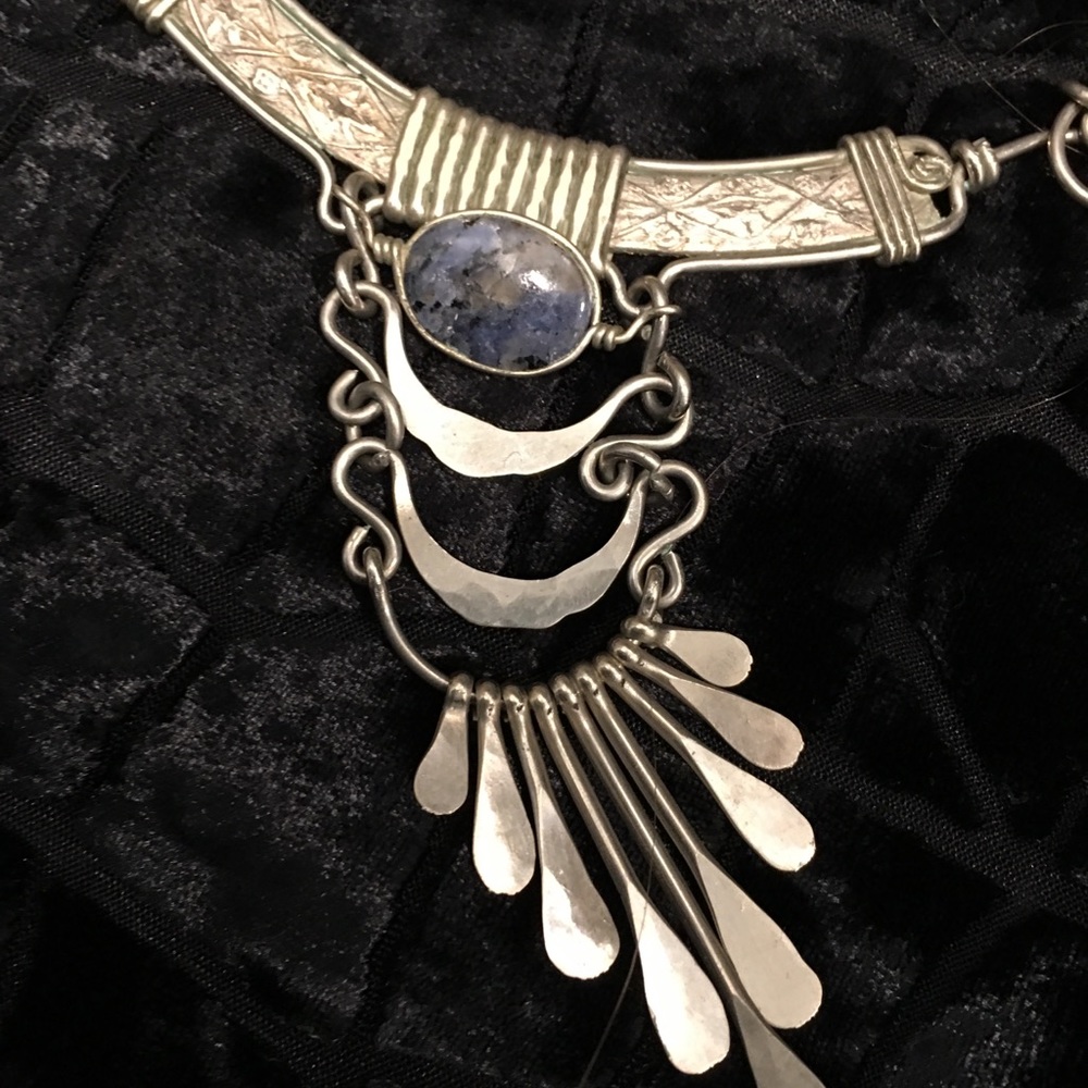 Semi Precious Silver-toned Detail Beauty
